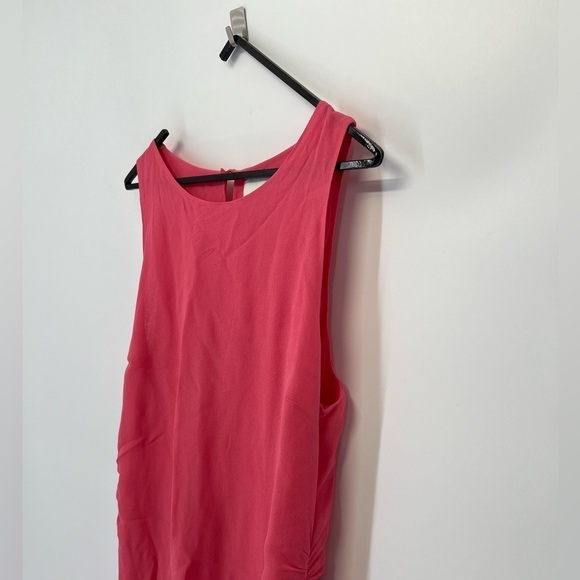 Reformation Magnus Ruffled Midi Dress In Snapdragon Pink - Picture 7 of 13